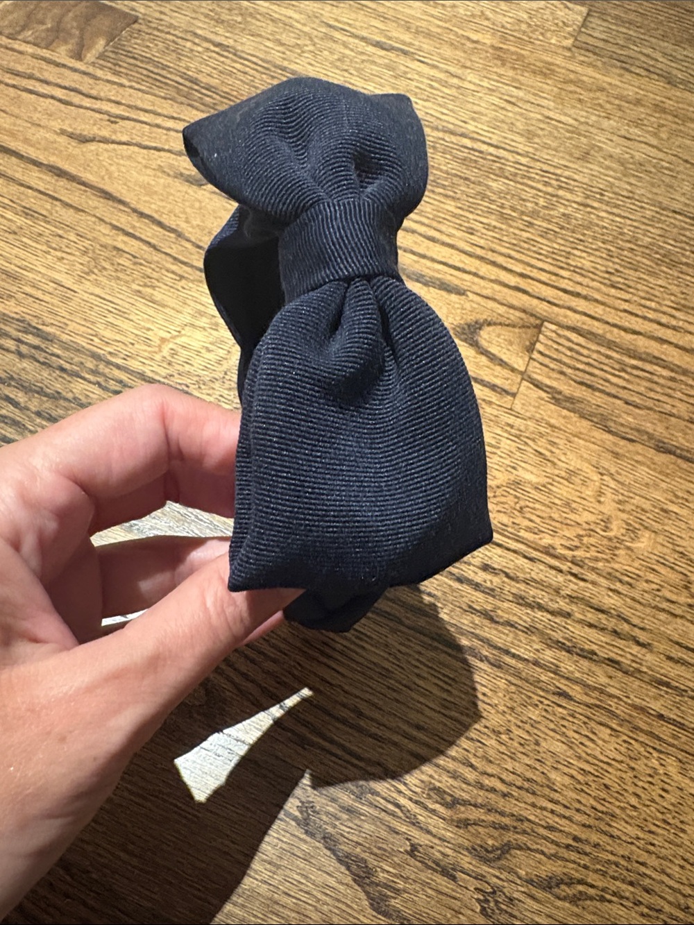 Crewcuts black grosgrain oversized bow headband